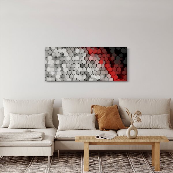 Slika - 3D šesterokotniki (120x50 cm)