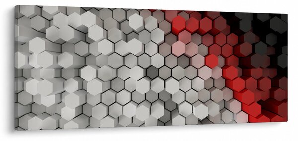 Slika - 3D šesterokotniki (120x50 cm)