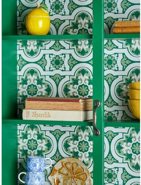 Zelena viseća vitrina od masivne jele 81x122x22 cm Hazem – Bloomingville