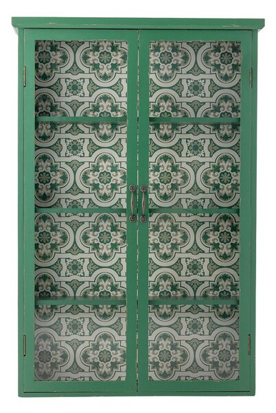Zelena viseća vitrina od masivne jele 81x122x22 cm Hazem – Bloomingville