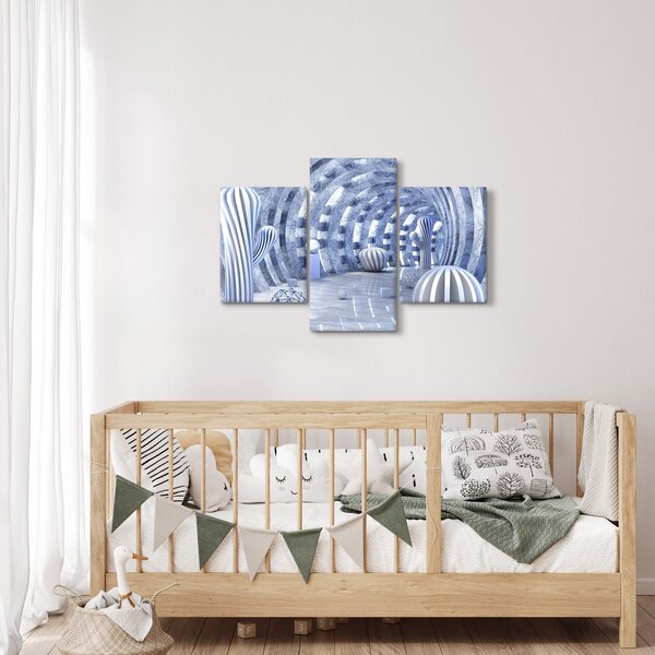 Slika - 3D abstrakcija (90x60 cm)