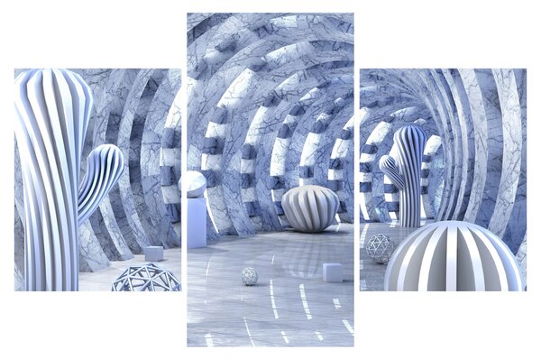 Slika - 3D abstrakcija (90x60 cm)