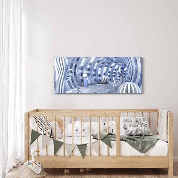 Slika - 3D abstrakcija (120x50 cm)