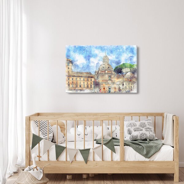 Slika - Cerkev Santa Maria di Loreto, Rim, Italija (90x60 cm)