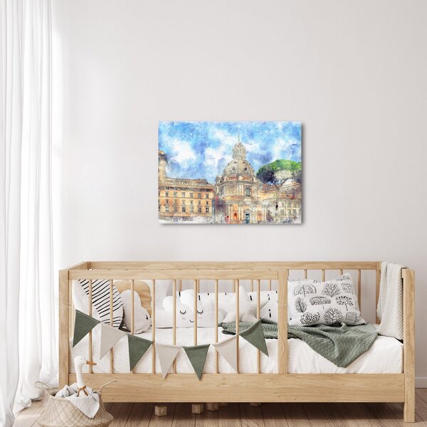 Slika - Cerkev Santa Maria di Loreto, Rim, Italija (70x50 cm)