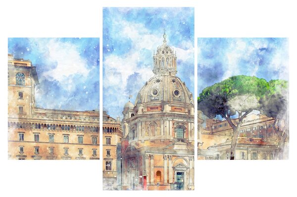 Slika - Cerkev Santa Maria di Loreto, Rim, Italija (90x60 cm)