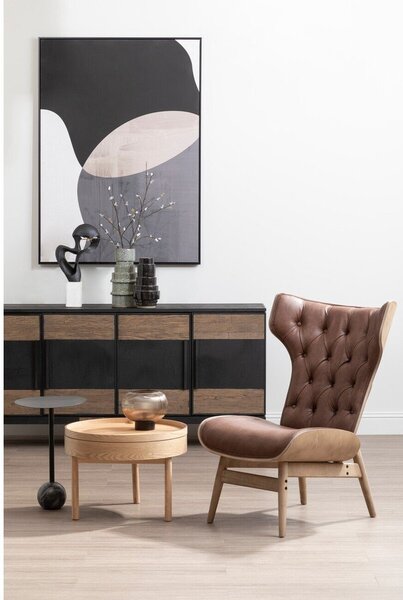 Okrugao pomoćni stol u dekoru bora ø 60 cm Viborg – Premier Housewares