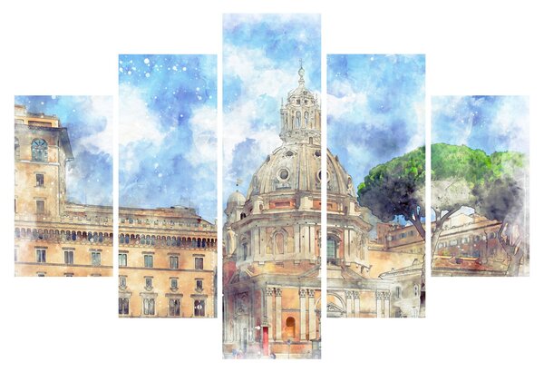 Slika - Cerkev Santa Maria di Loreto, Rim, Italija (150x105 cm)