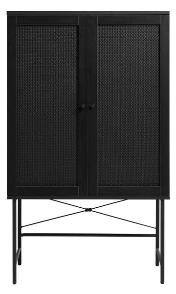 Crni ormar u dekoru hrasta 80x135 cm Pensacola - Unique Furniture