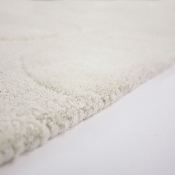Ručno rađena vunena staza boje slonovače 60x230 cm Gigi – Flair Rugs