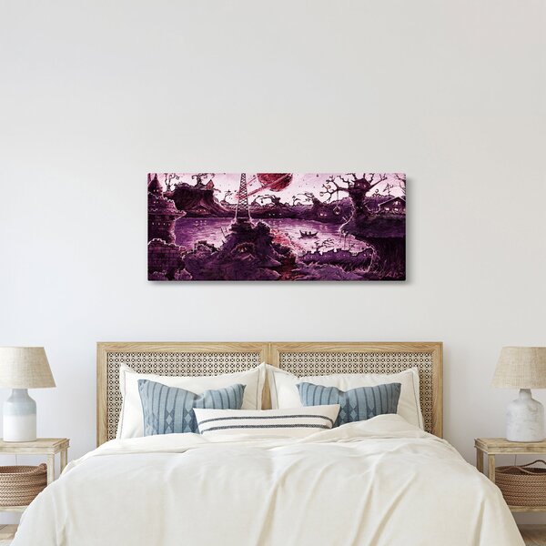Slika - Začarana vas (120x50 cm)