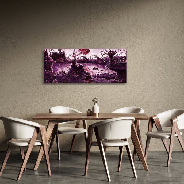Slika - Začarana vas (120x50 cm)