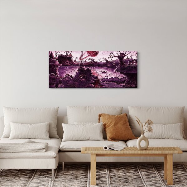Slika - Začarana vas (120x50 cm)