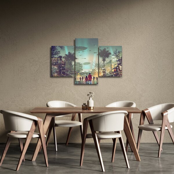 Slika - mesto v prihodnosti (90x60 cm)