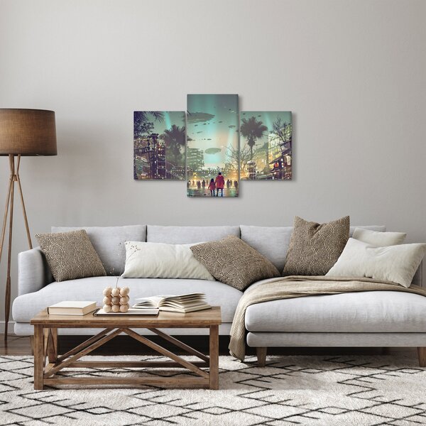 Slika - mesto v prihodnosti (90x60 cm)