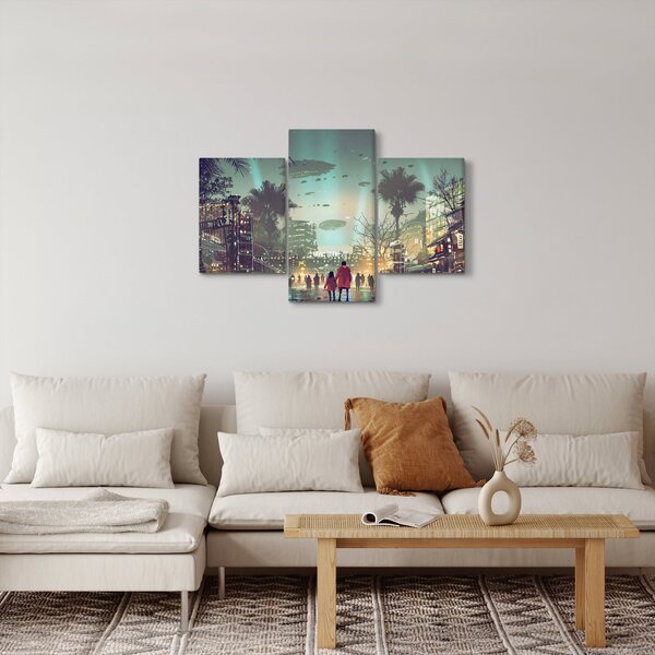 Slika - mesto v prihodnosti (90x60 cm)