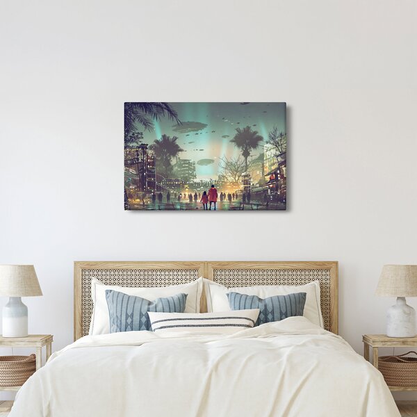 Slika - mesto v prihodnosti (90x60 cm)