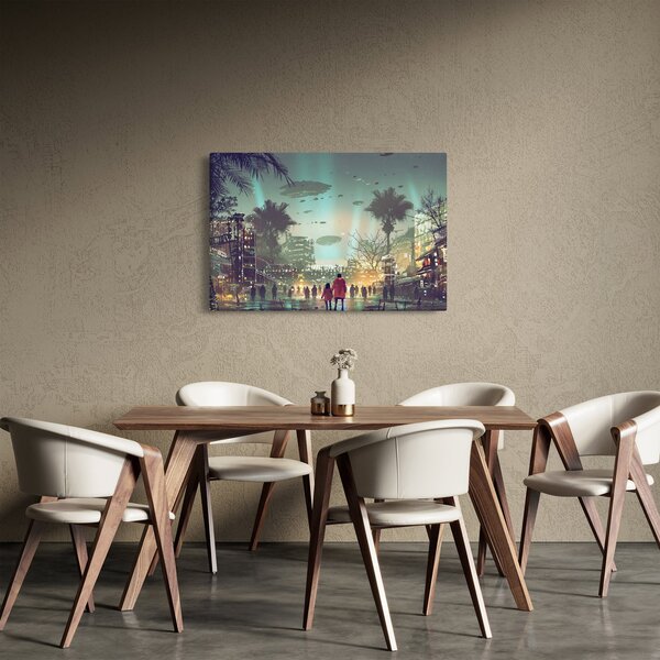 Slika - mesto v prihodnosti (90x60 cm)