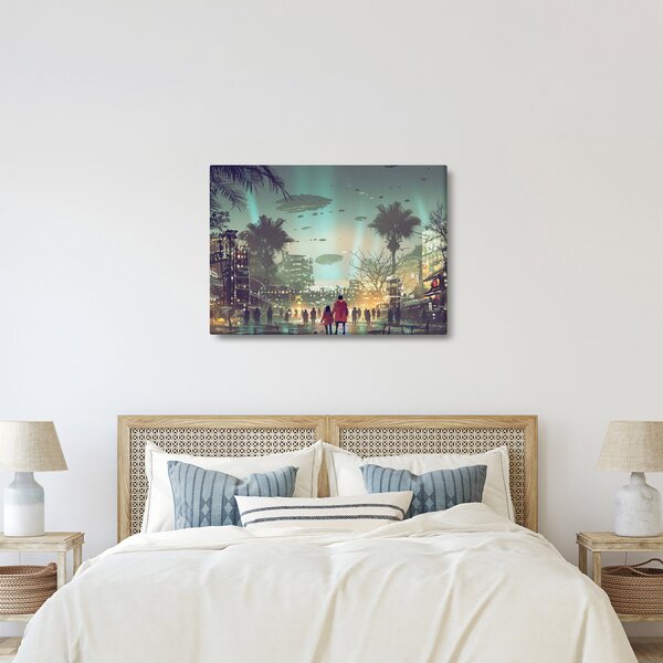 Slika - mesto v prihodnosti (70x50 cm)