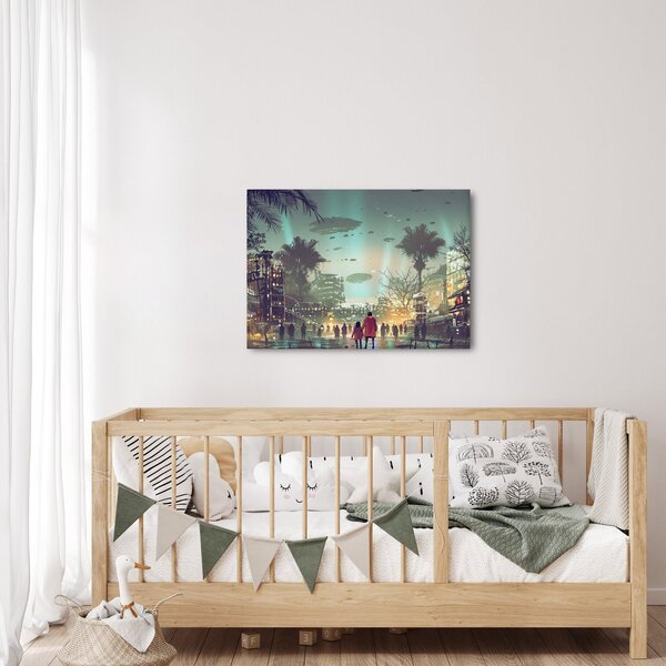 Slika - mesto v prihodnosti (70x50 cm)
