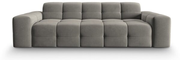 Sivi baršunasti kauč 222 cm Kendal - Micadoni Home
