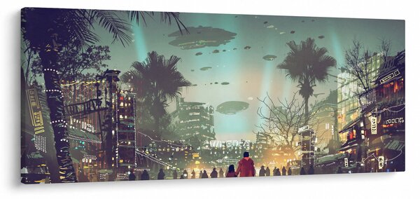 Slika - mesto v prihodnosti (120x50 cm)