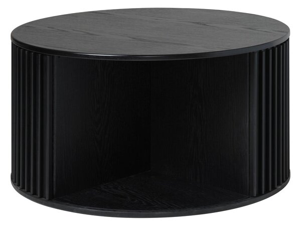 Crni okrugli stolić ø 85 cm Siena - Unique Furniture