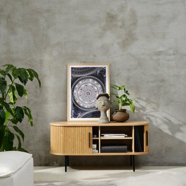 TV stol u dekoru hrasta 120x56 cm Nola - Unique Furniture