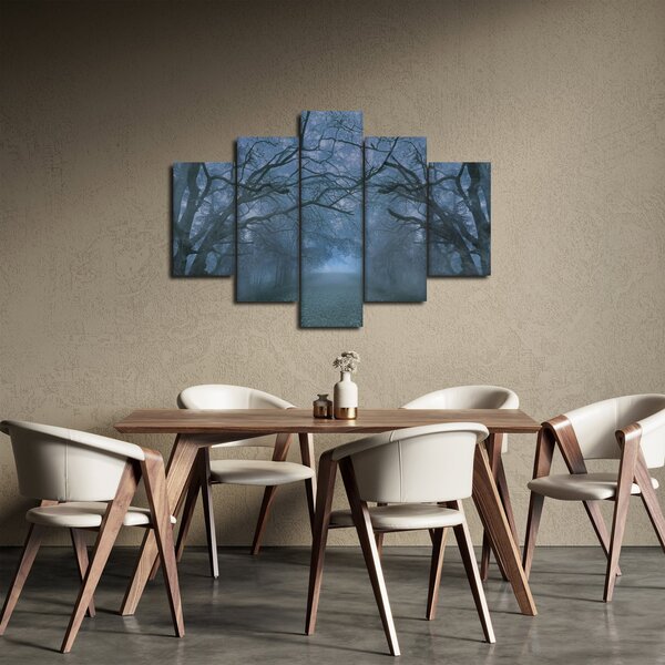 Slika gozda v megli (150x105 cm)