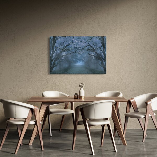 Slika gozda v megli (90x60 cm)