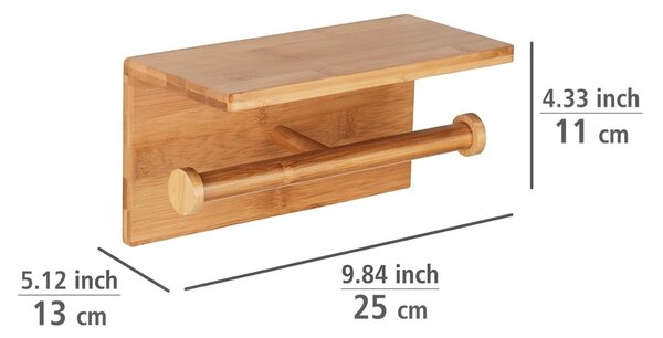 Zidni držač za toalet papir od bambusa Duo Bambusa - Wenko