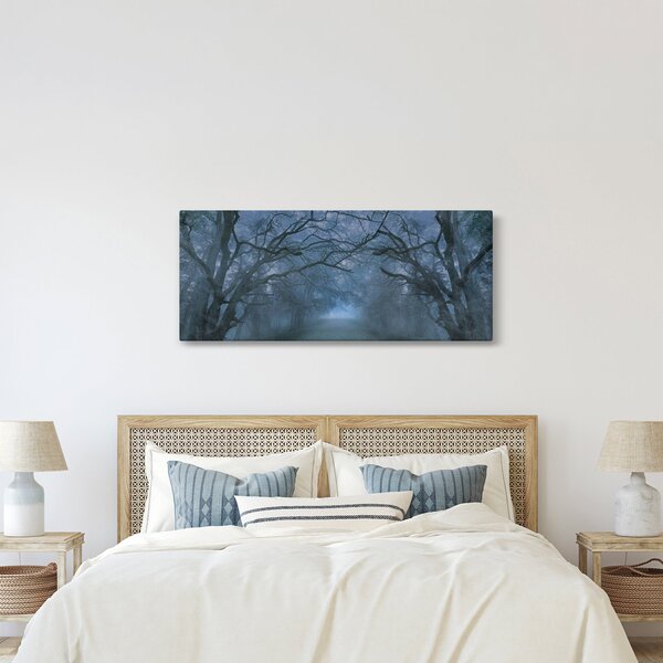 Slika gozda v megli (120x50 cm)