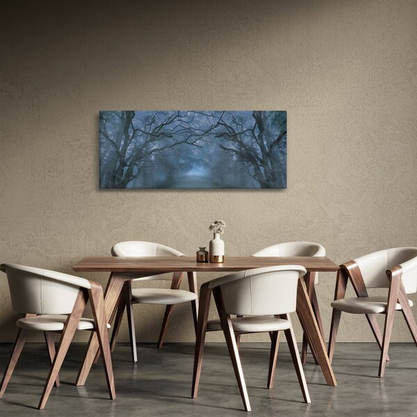 Slika gozda v megli (120x50 cm)