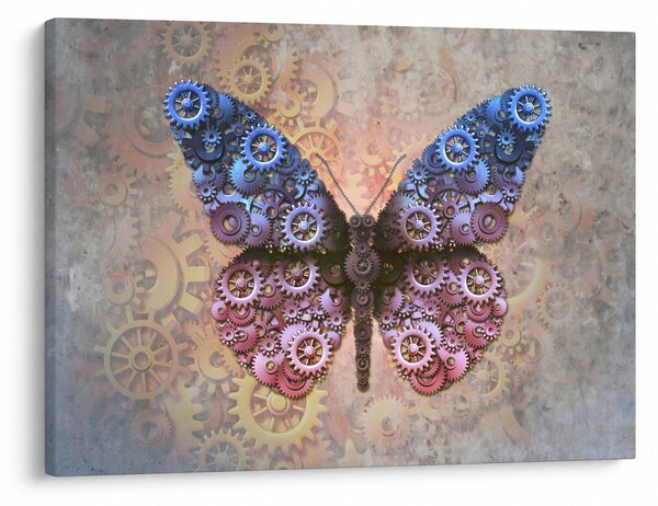 Slika - Steampunk metulj (70x50 cm)