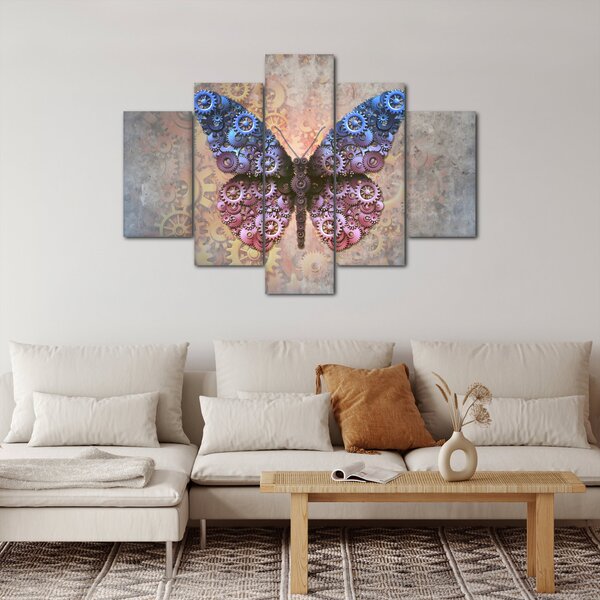 Slika - Steampunk metulj (150x105 cm)