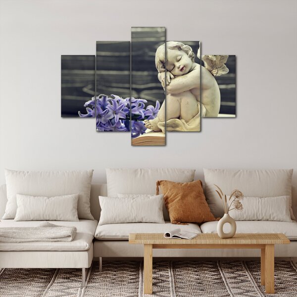 Slika angela z rožo (150x105 cm)