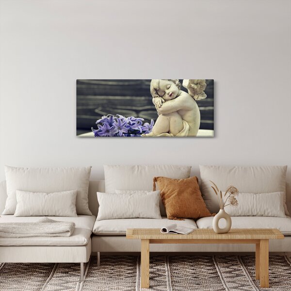 Slika angela z rožo (120x50 cm)