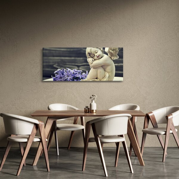 Slika angela z rožo (120x50 cm)