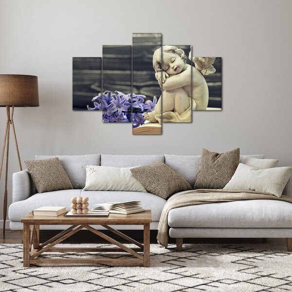 Slika angela z rožo (150x105 cm)