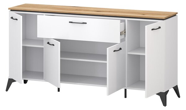Komoda Vejares 2 (bijela + hrast evoke)