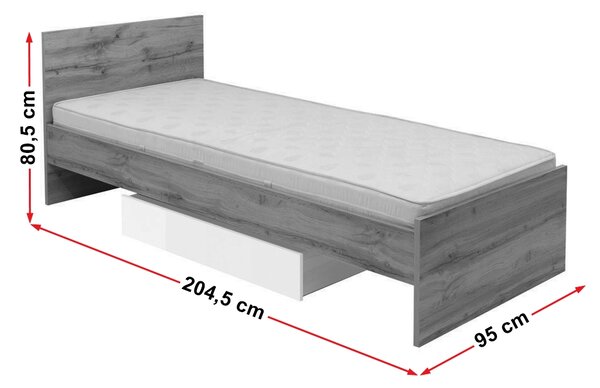 Jednostruki krevet 90 cm Zele LOZ/90
