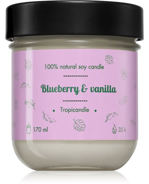 Tropicandle Blueberry & Vanilla mirisna svijeća 170 ml