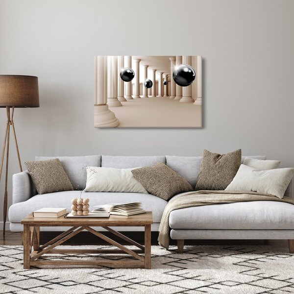 Slika - Žogica med stolpci (90x60 cm)