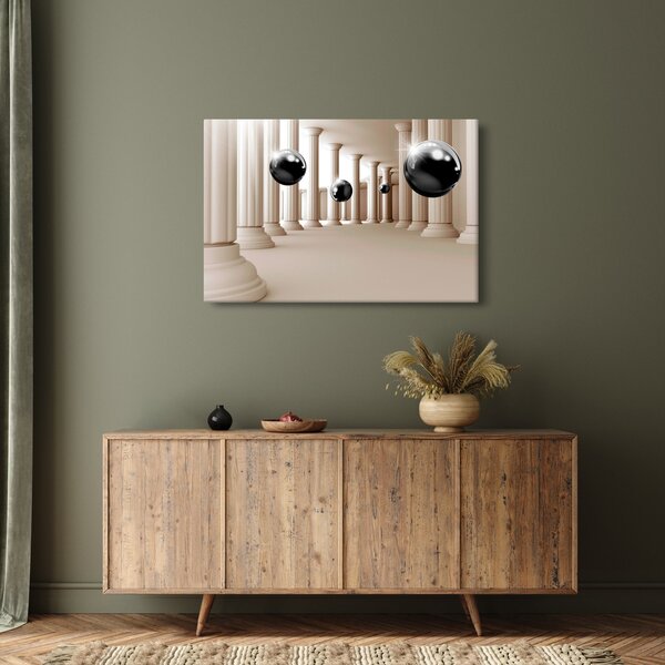 Slika - Žogica med stolpci (90x60 cm)