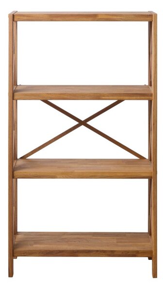 Regal od punog hrasta u prirodnoj boji 70x124 cm X-Shelf – Unique Furniture
