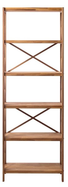 Regal od punog hrasta u prirodnoj boji 70x198 cm X-Shelf – Unique Furniture