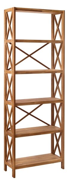 Regal od punog hrasta u prirodnoj boji 70x198 cm X-Shelf – Unique Furniture
