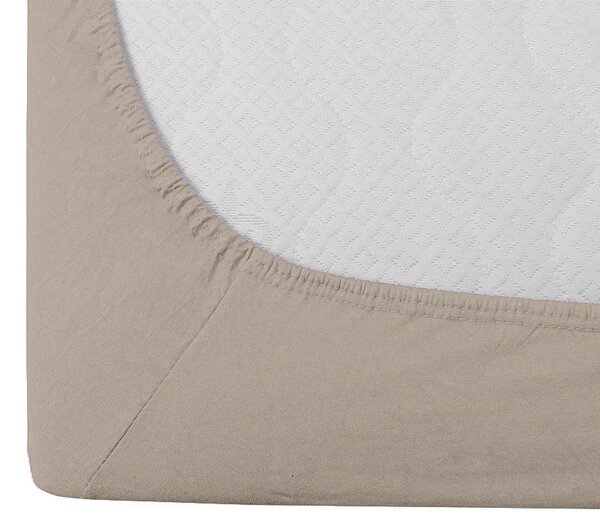Jersey plahta cappuccino 90 x 200 cm