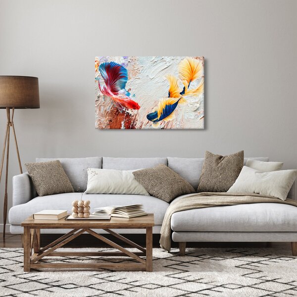 Slika - Borbene ribe (90x60 cm)