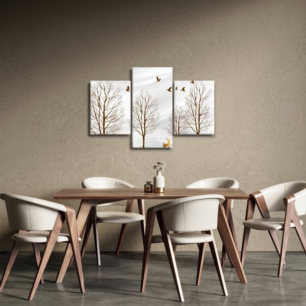 Slika - Jeleni pred reko (90x60 cm)